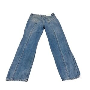 7 For All Mankind Jeans Sz 30 Light Wash Bootcut Y2K Flare Boho LA Premium Denim